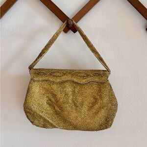 Vintage Gold Clutch Bag